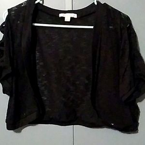 Spaghetti strap w/ black cardigan